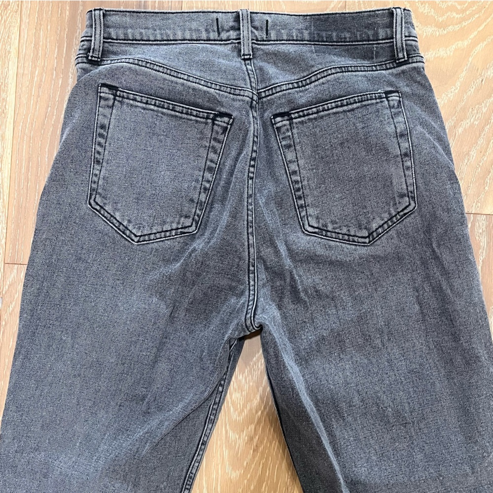 Abercrombie & Fitch The Ankle Straight Ultra High Rise Jean in Gray size 29 Long - Picture 11 of 13